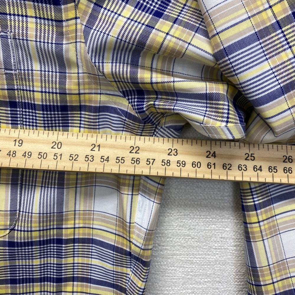 Cabelas Wrinkle-Free Plaid Button Down Shirt Mens M Cotton Long Sleeve VTG - Picture 4 of 9